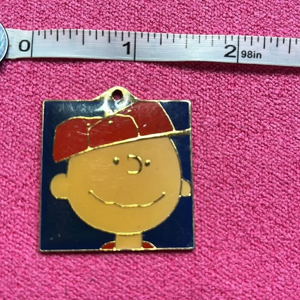 Cloisonné 1994 Vintage Charlie Brown Keychain